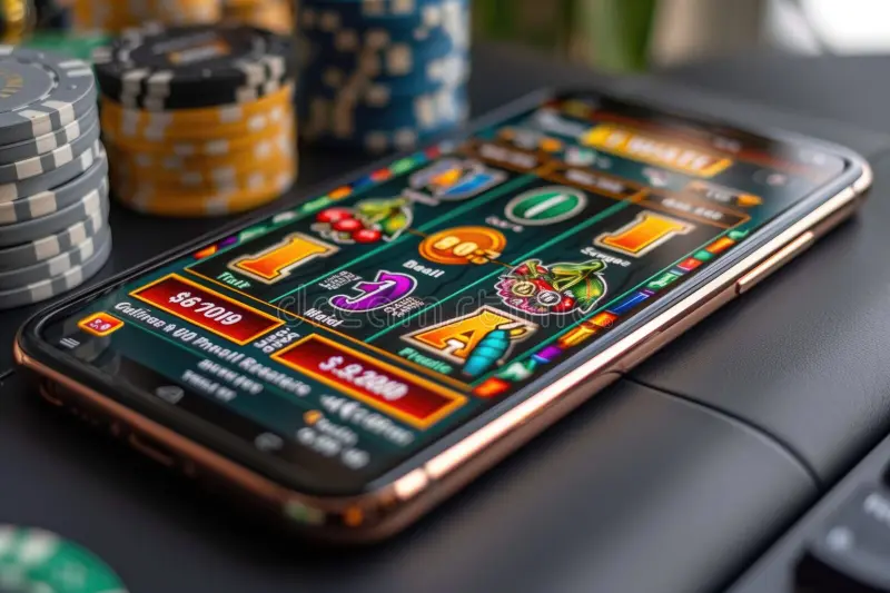 Mobile casino gaming experience online slot machine smartphone