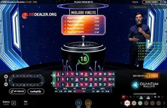 Quantum Roulette x1000 Italiana